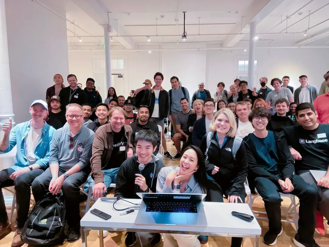 Speaker presenting at a tech conference